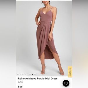 Lulus mauve midi dress